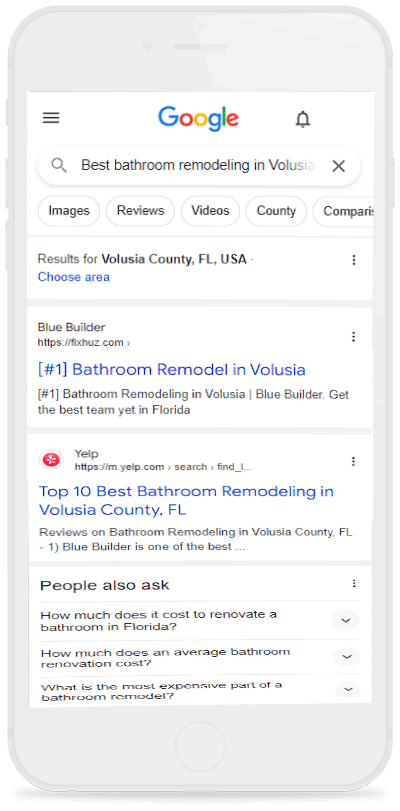 Mobile Blue builder on Google for Bathroom Mobile Blue builder on Google for Bathroom
